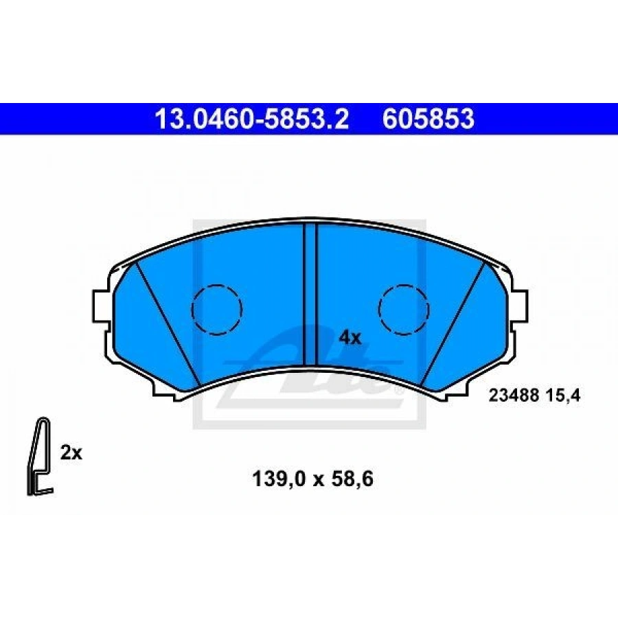FREN BALATASI ÖN PAJERO PININ 1.8 1.8GDİ 2.0GDİ 9907