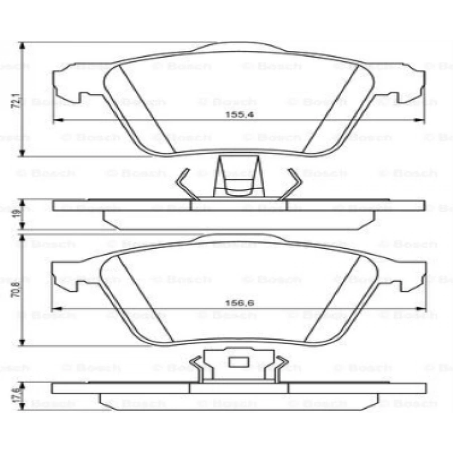 FREN BALATASI ÖN S60/S80/V70/XC90 BM 02-