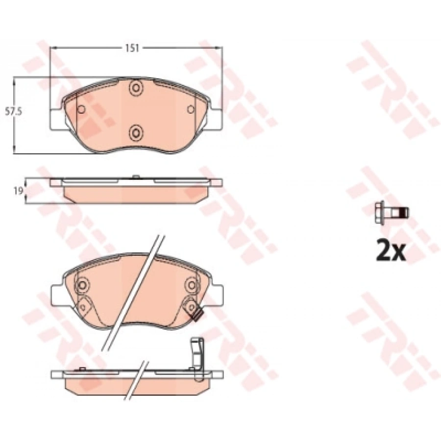 FREN BALATASI ÖN SEKMANLI TIP EGEA BM 15-