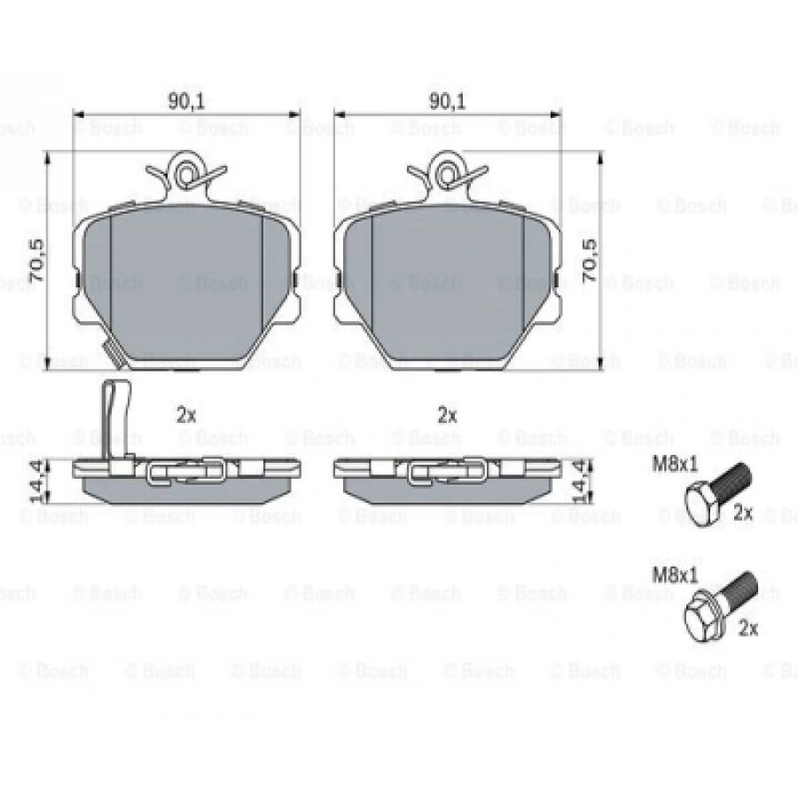 FREN BALATASI ÖN SMART 450-451 BM 04-09