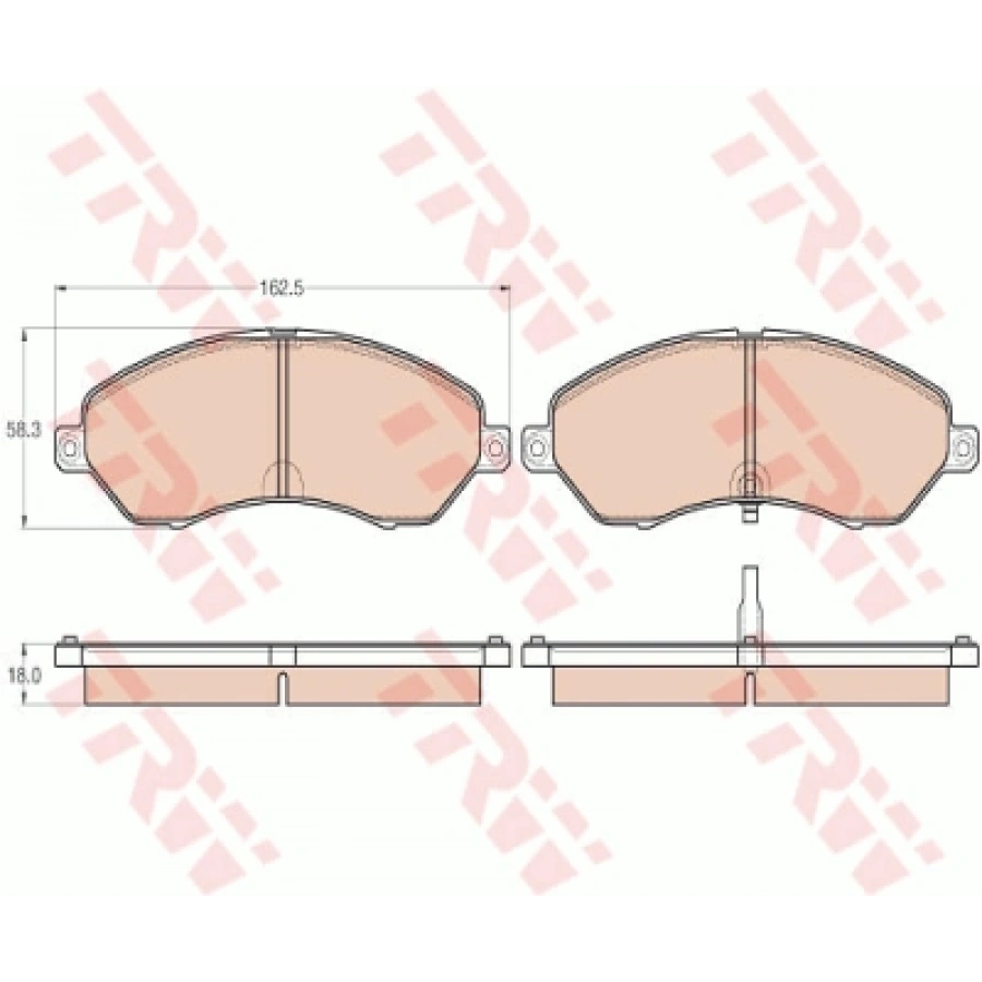 FREN BALATASI ÖN TELCOLINE 3,0 DIZEL 99-01