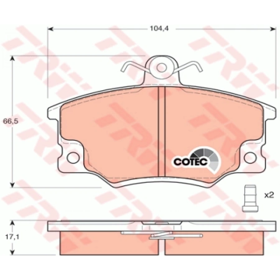FREN BALATASI ÖN Y-M TEMPRA /TIPO/UNO/ALFA 145 146 155 BM 91-