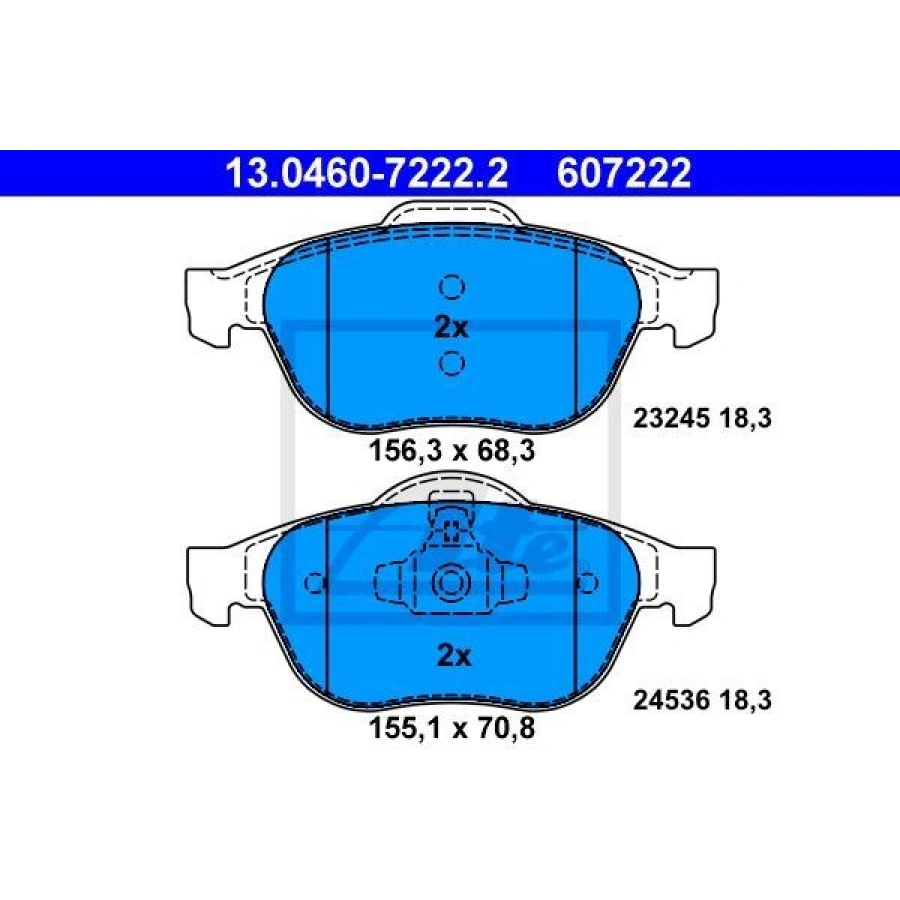 FREN BALATASI PEUGEOT 607 9D. 9U 05 00> F PEU