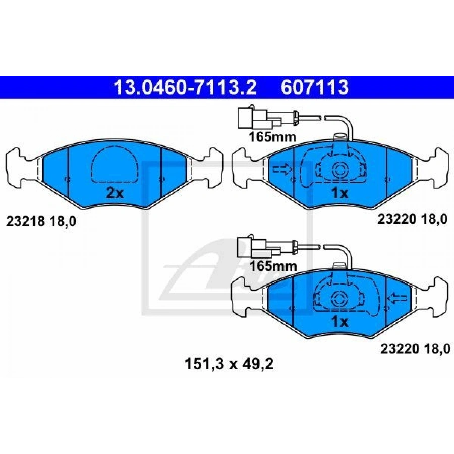 FREN BALATASI PUNTO I 176 176C 176L 03 93-06 0