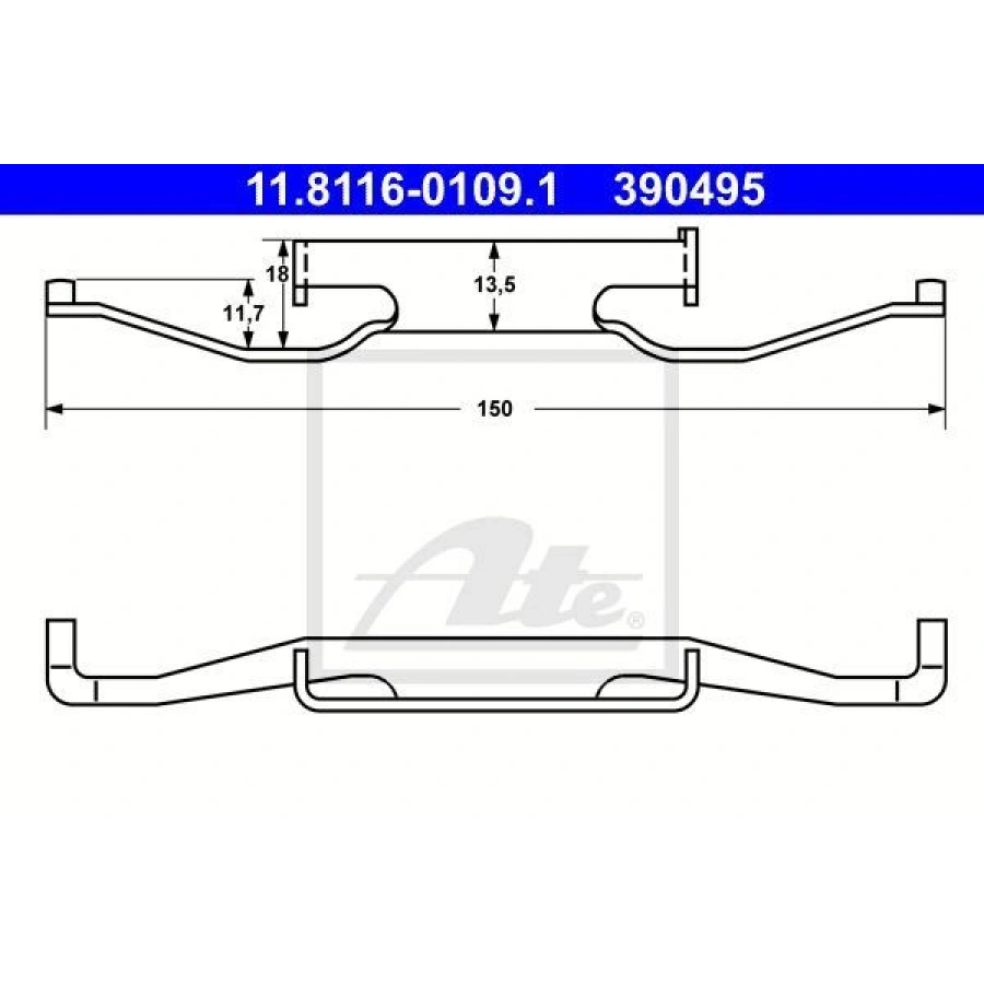 FREN BALATASI SACI ARKA E39 96>03