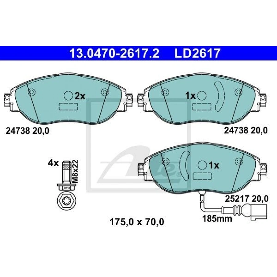 FREN BALATASI SETİ. DİSKLİ FREN
