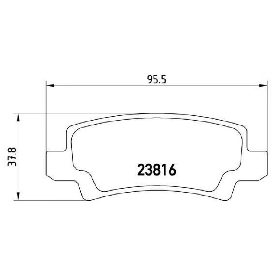 FREN BALATASI ÖN AURIS COROLLA 1.3 1.4D 1.4 VVTI 1.6 VVTI 1.8 2.0 D4D 2.2D 07 10