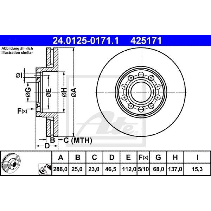 FREN DİSKİ ÖN STANDART
