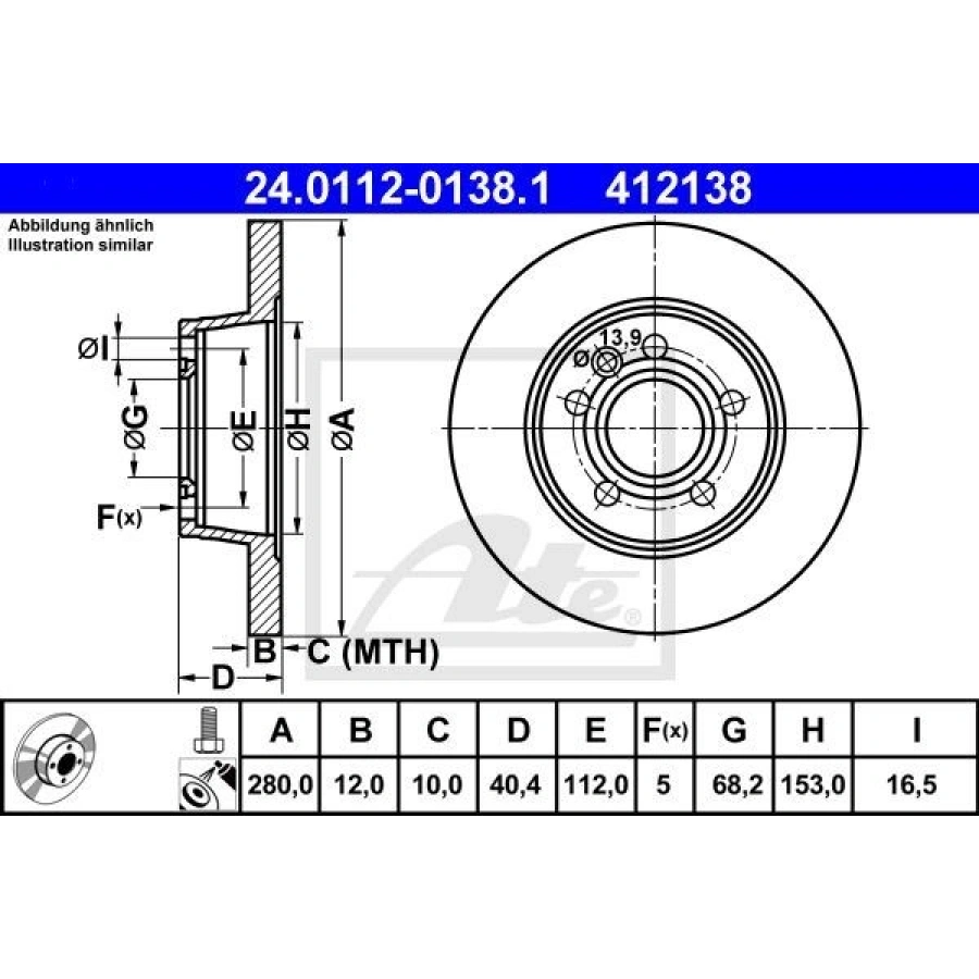 FREN DİSKİ ÖN STANDART