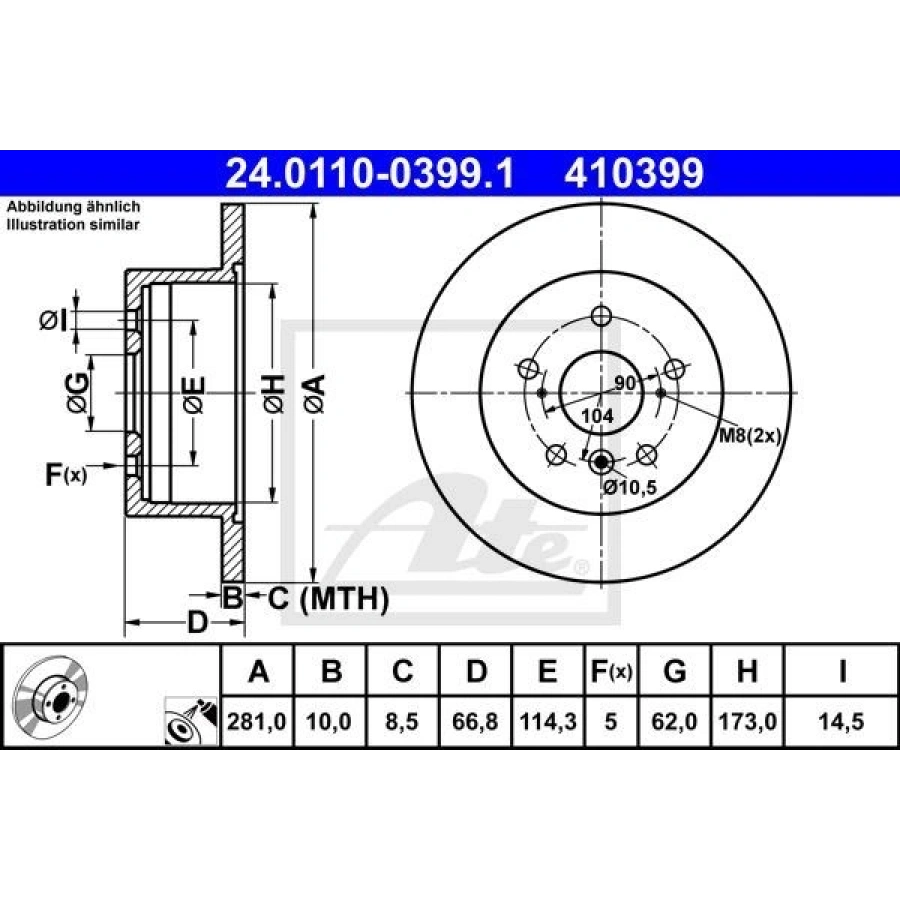 FREN DİSKİ STANDART