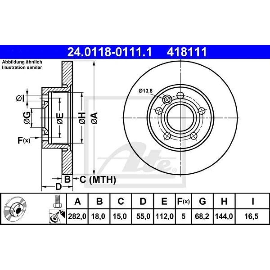 FREN DİSKİ ÖN STANDART