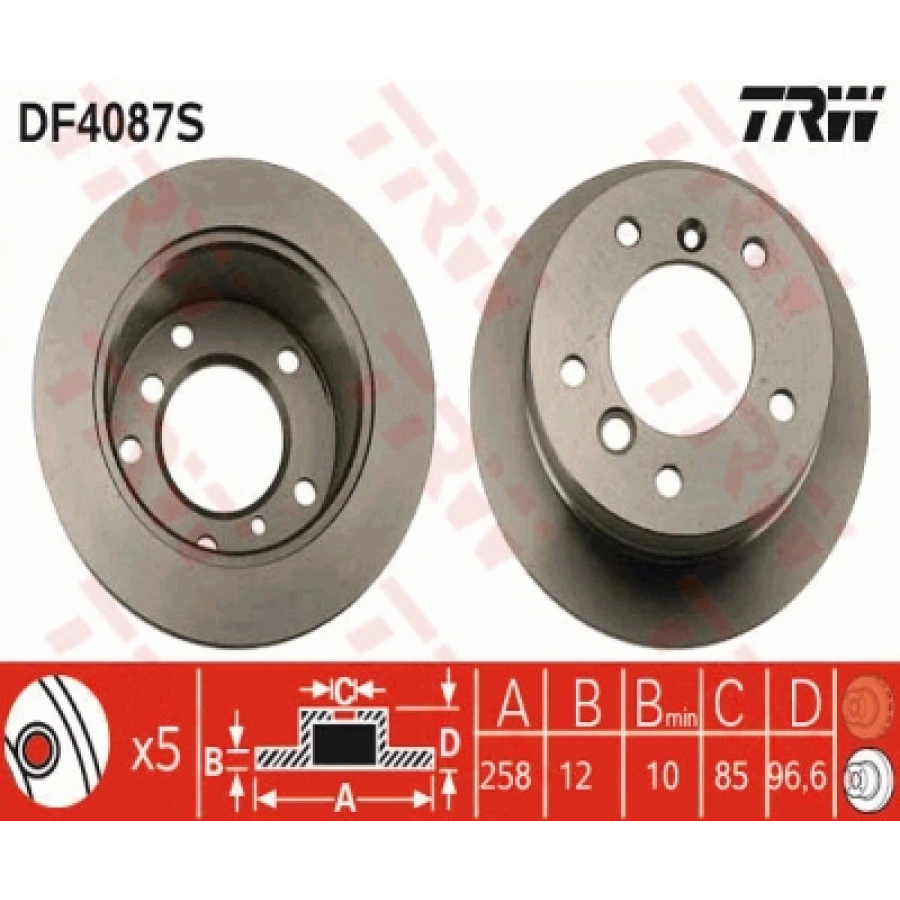 FREN DISKI ARKA 09102 / FCR230A LT-SPRINTER BM 96-06