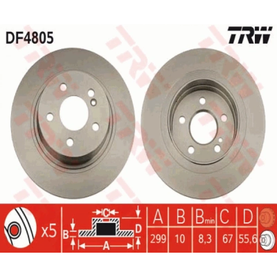 FREN DISKI ARKA 204-207 BM 07-14
