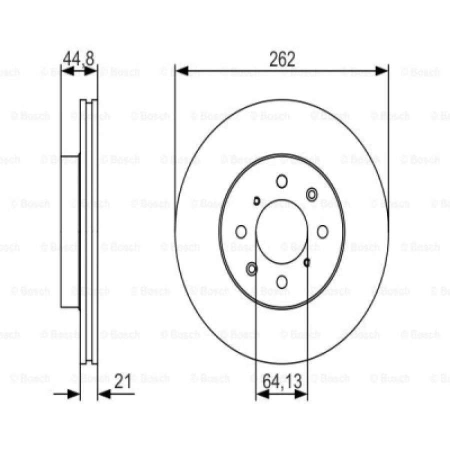 FREN DISKI ARKA [265 MM] FOCUS C-MAX BM 03-