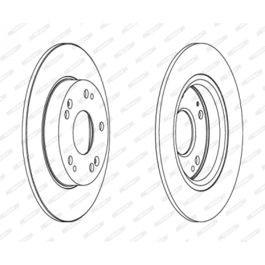 FREN DISKI ARKA . CIVIC (FD, FB) 1.6 06-16