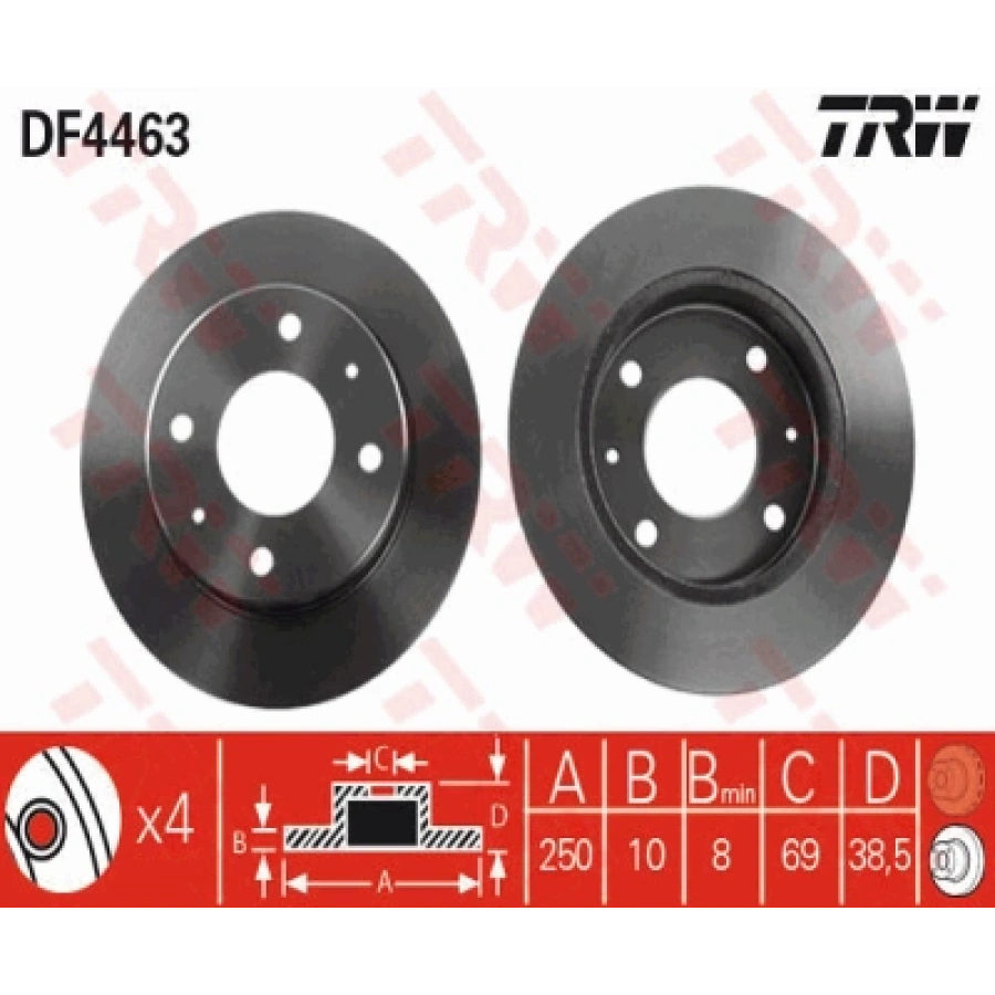 FREN DISKI ARKA . COLT (Z3) 1.5 04-12