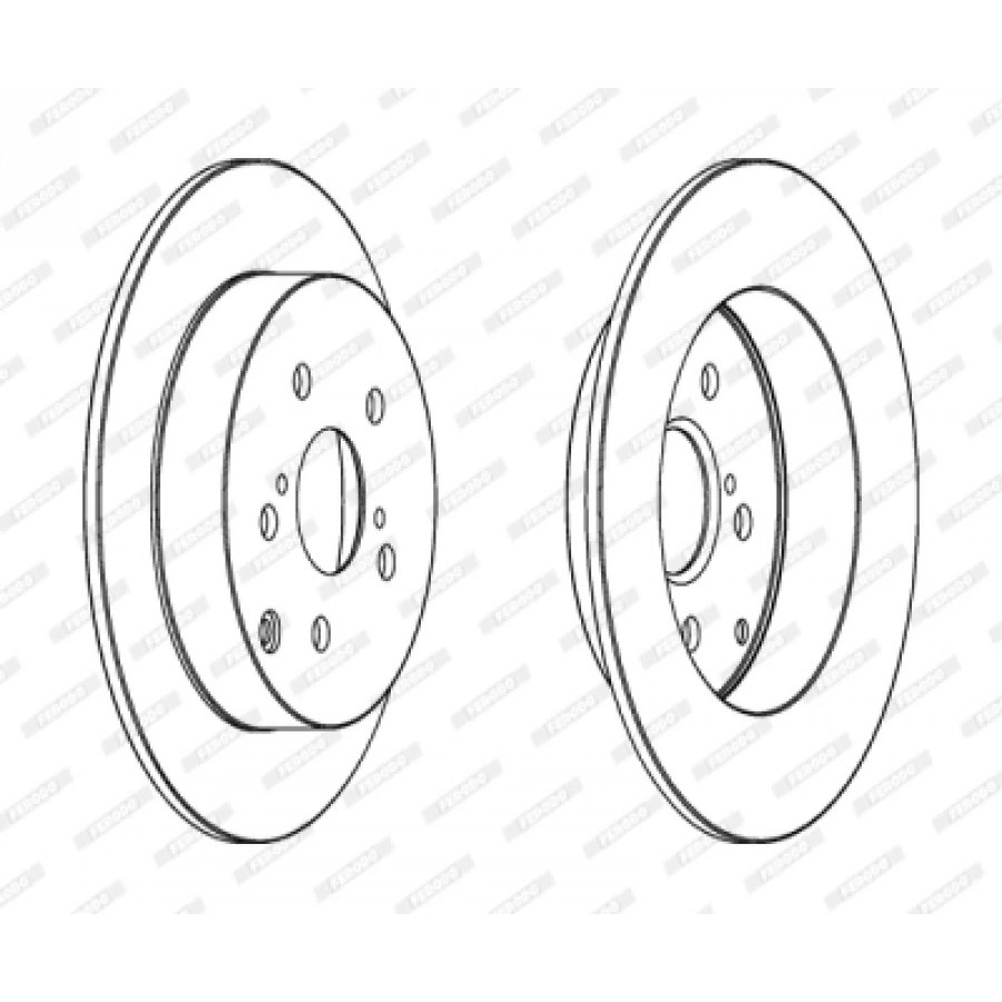 FREN DISKI ARKA . COROLLA (E12) 1.4:1.6 02-06