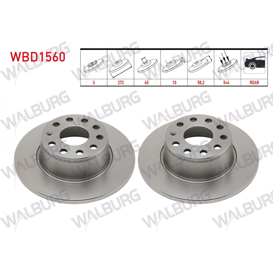 FREN DISKI ARKA DUZ 5 BJN 272X10X65X58,2 T-ROC (A11) 1.5 TSI 2017- / Q2 (GAB) 1.0 TFSI - 1.4 TFSI - 1.6 TDI 2016- / ATECA (KH7) 1.4 TSI - 1.5 TSI 2016- / KAROQ (NU7) 1.0 TSI - 1.5 TSI - 1.6 TDI 2017-