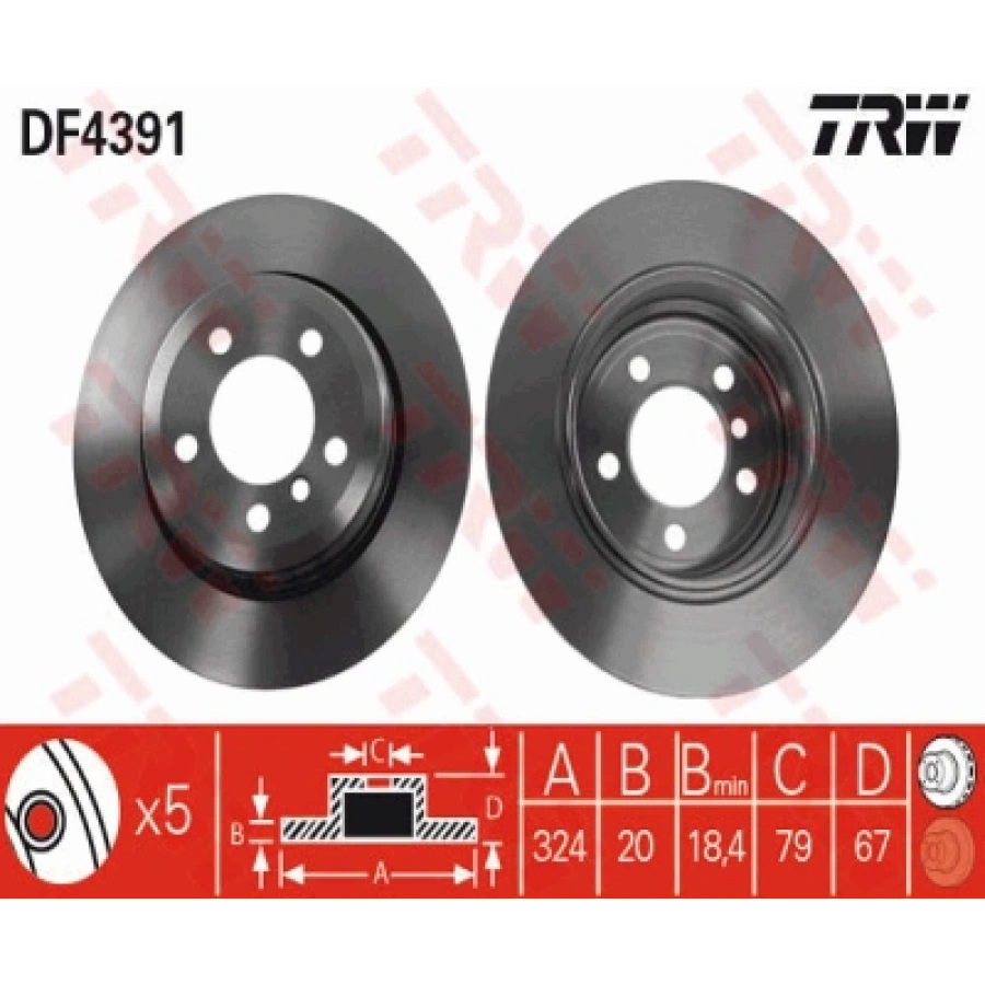 FREN DISKI ARKA E65-66 M57-54 02-05