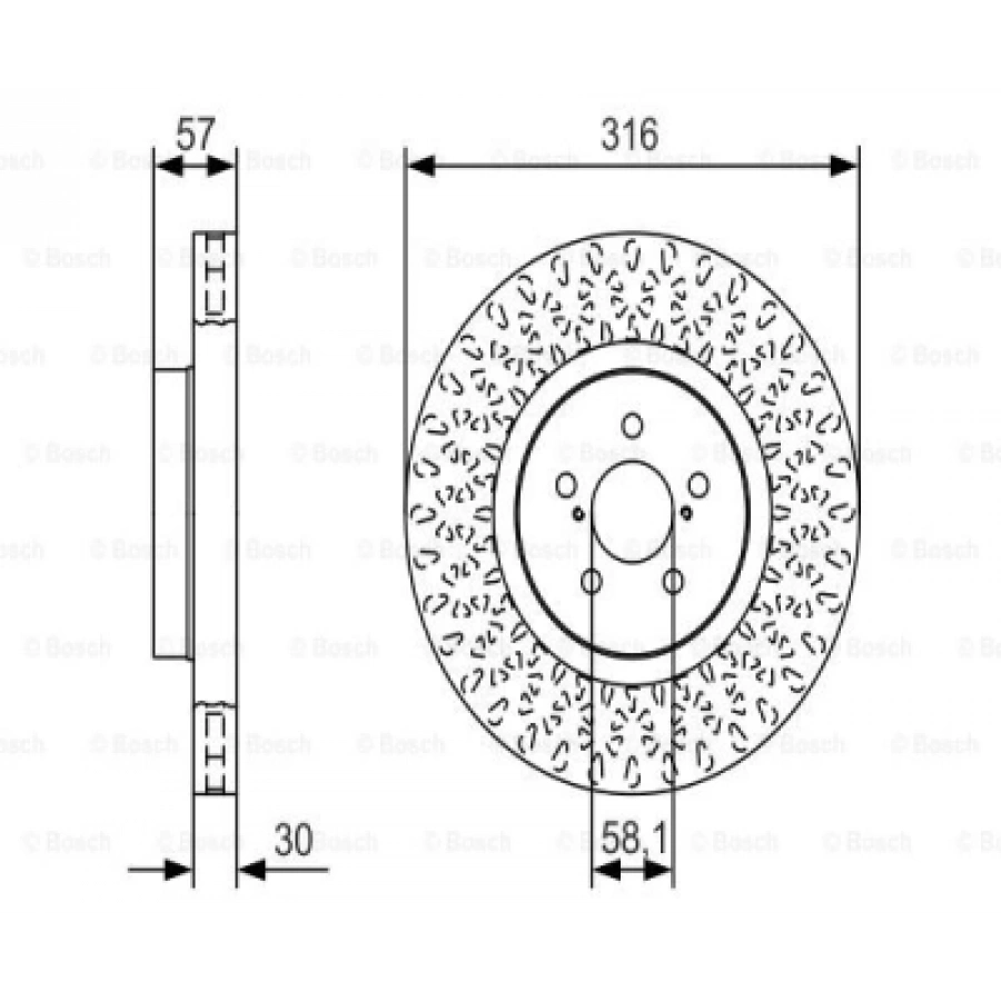 FREN DISKI ARKA FOCUS C-MAX VOLVO C30 C70 S40 V50 BM 03-