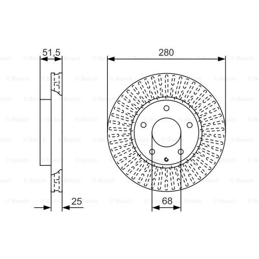 FREN DISKI ARKA . LAND CRUISER (J9) : LAND CRUISER PRADO (J12) 03-06 3.4 24V: 3.0 TD:3.0 D4D 96-02