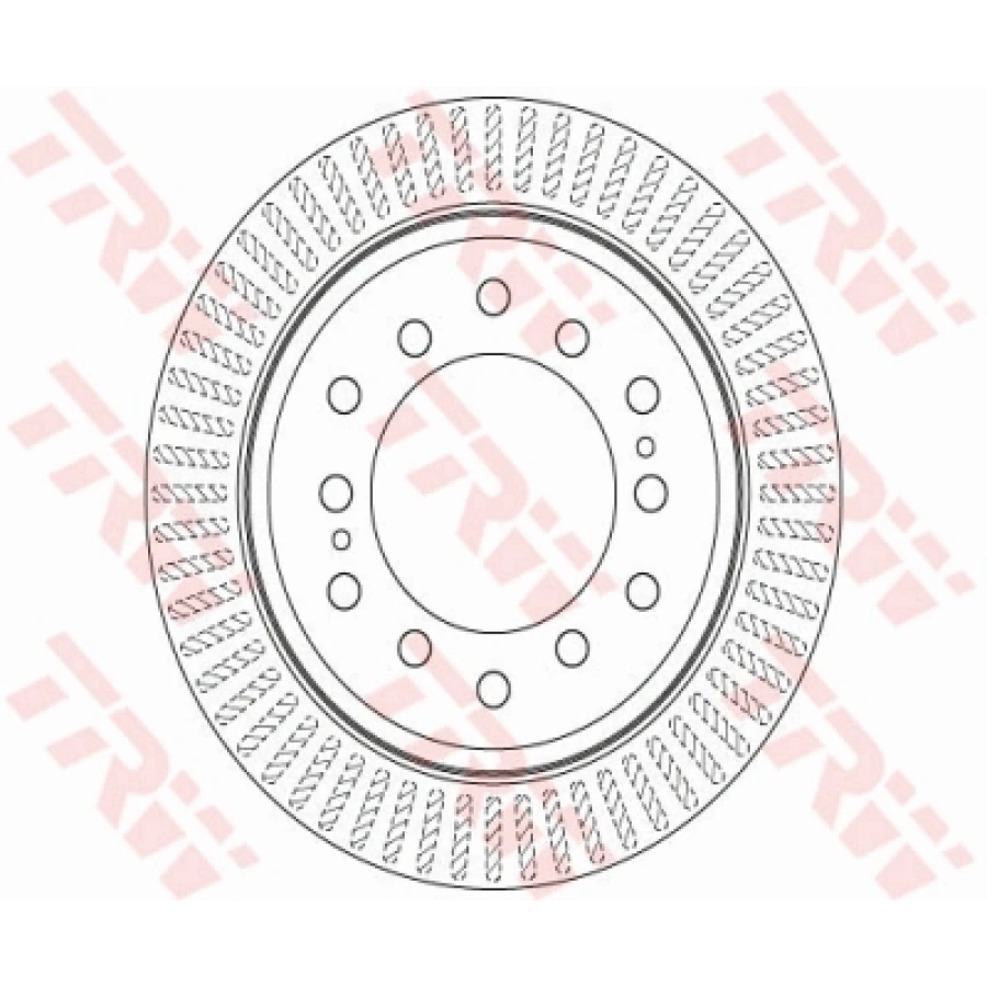 FREN DISKI ARKA . LAND CRUISER PRADO (J15) 4.0 24V:3.0 D4D:2.8 D4D 09-17