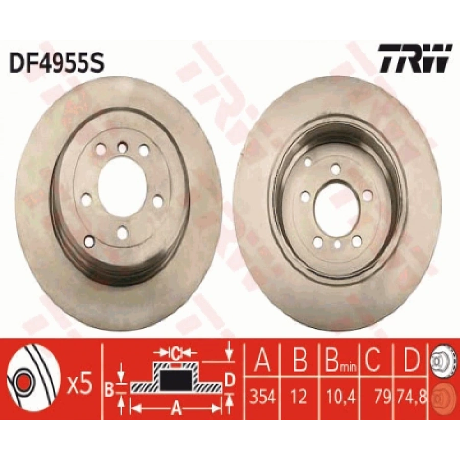 FREN DISKI ARKA LAND ROVER RANGE ROVER III 3.0TD-4.2-4.4 02-12