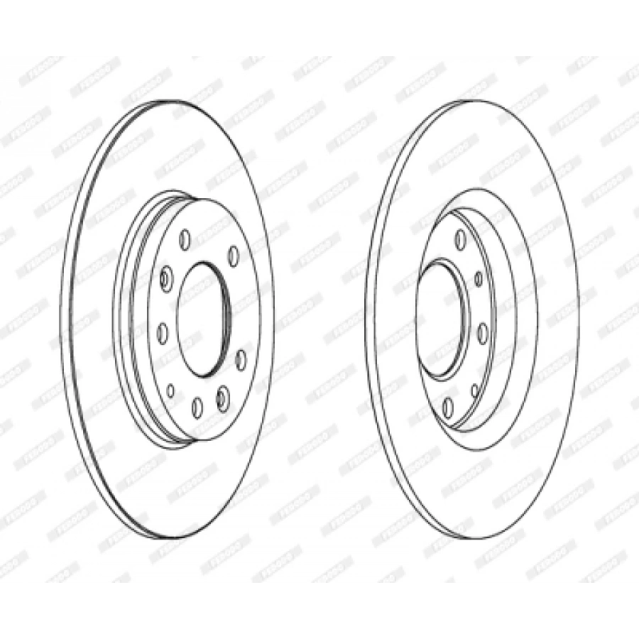FREN DISKI ARKA . MAZDA 6 (GG, GH) 2.0:2.3 02-12