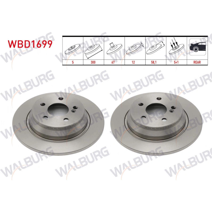 FREN DISKI ARKA MERCEDES- S-SERISI (W221) 2005/2013