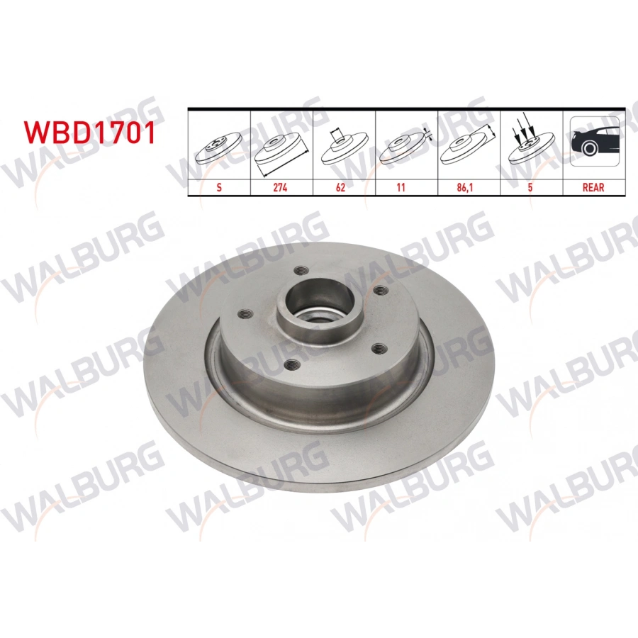 FREN DISKI ARKA RENAULT MEGANE FLUANCE RULMANLI