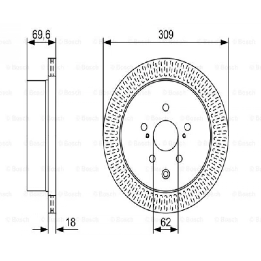 FREN DISKI ARKA . RX (L1) 2.7:3.5 24V 09-15