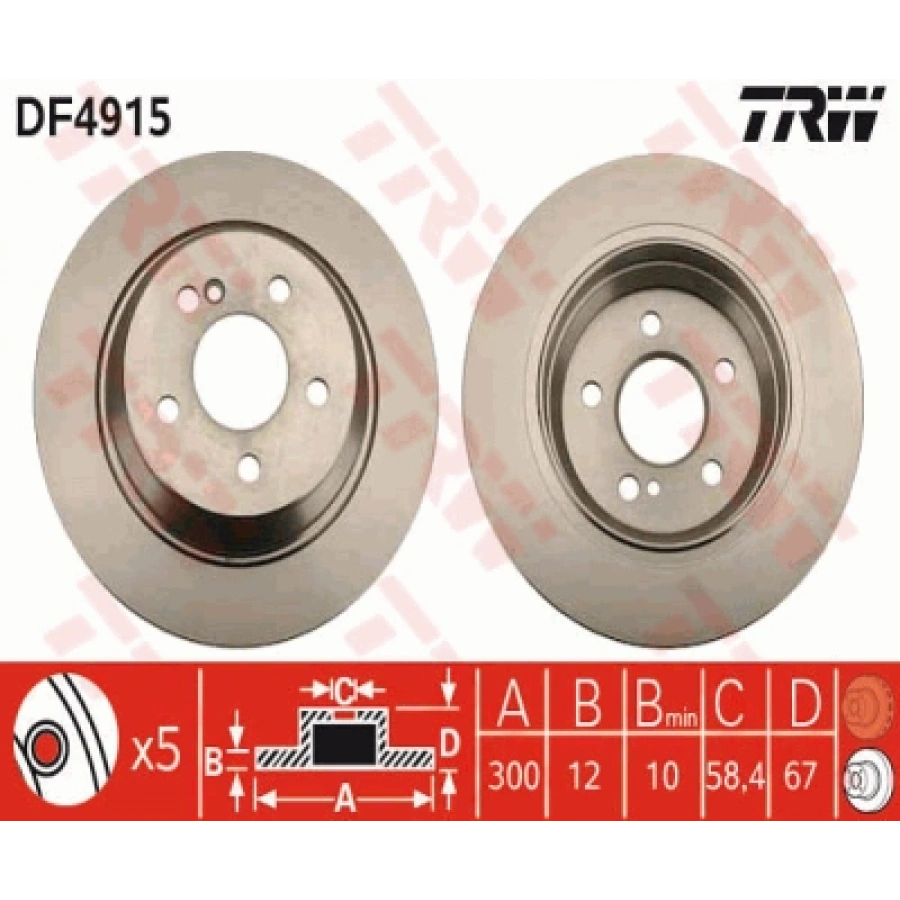 FREN DISKI ARKA TAKIM 221-230 BM 2006-2013