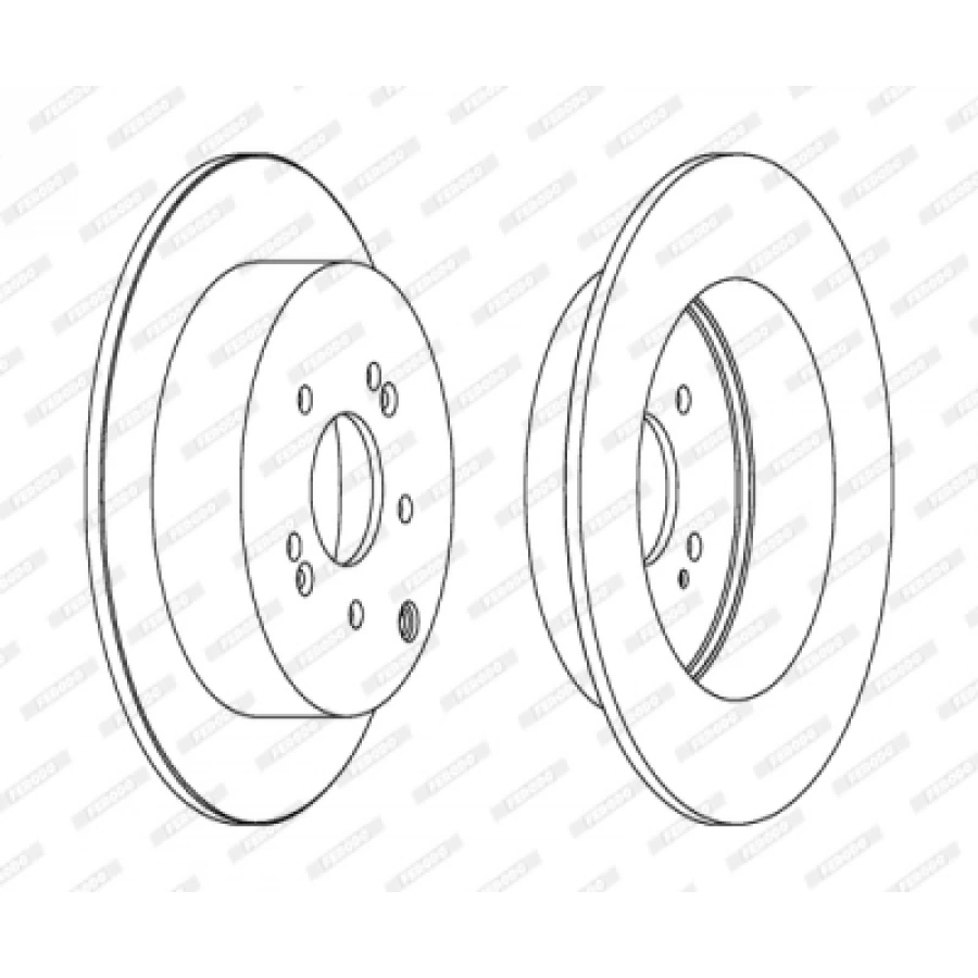 FREN DISKI ARKA TAKIM SANTAFE BENZIN-DIZEL 2006-