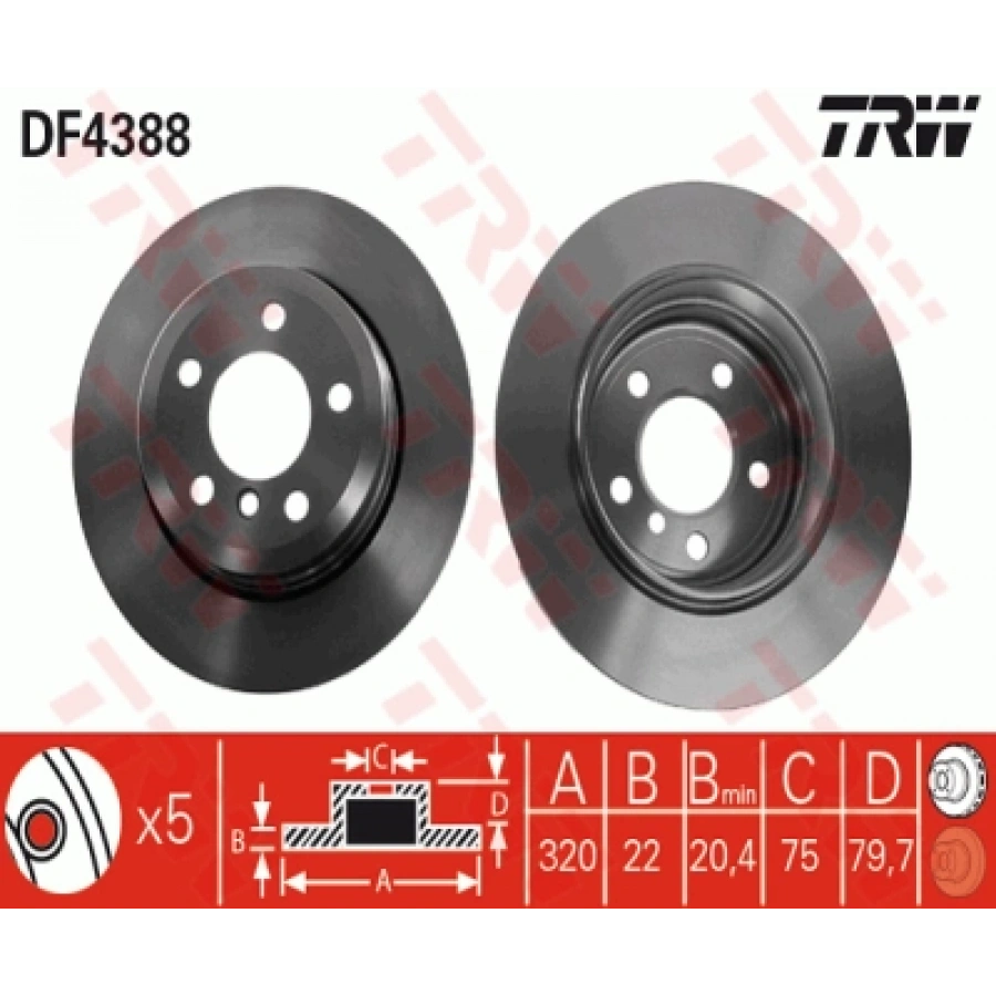 FREN DISKI ARKA TAKIM X3 E83-X3 E83 LCI BM 03-10