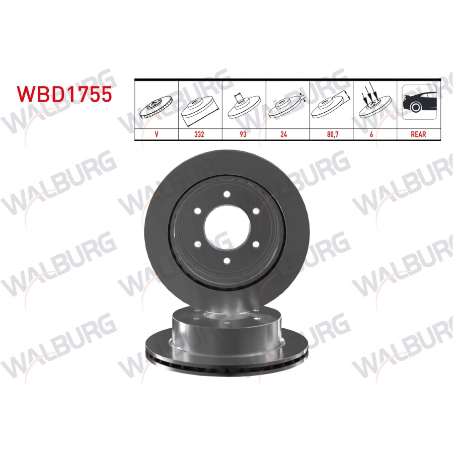 FREN DISKI ARKA VOLKSWAGEN AMAROK 2023-