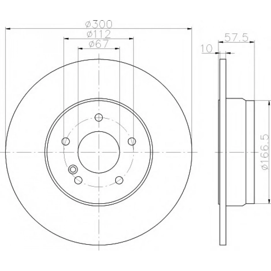 FREN DISKI ARKA W204-207 BM 07-