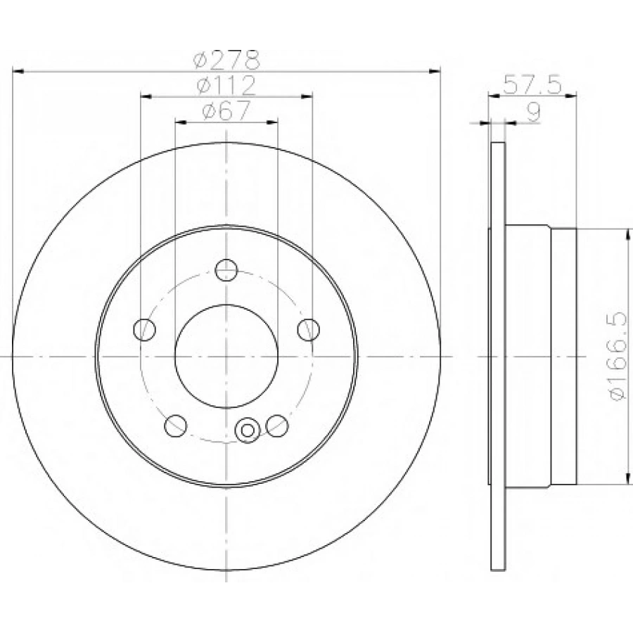 FREN DISKI ARKA W204 M271 07-14