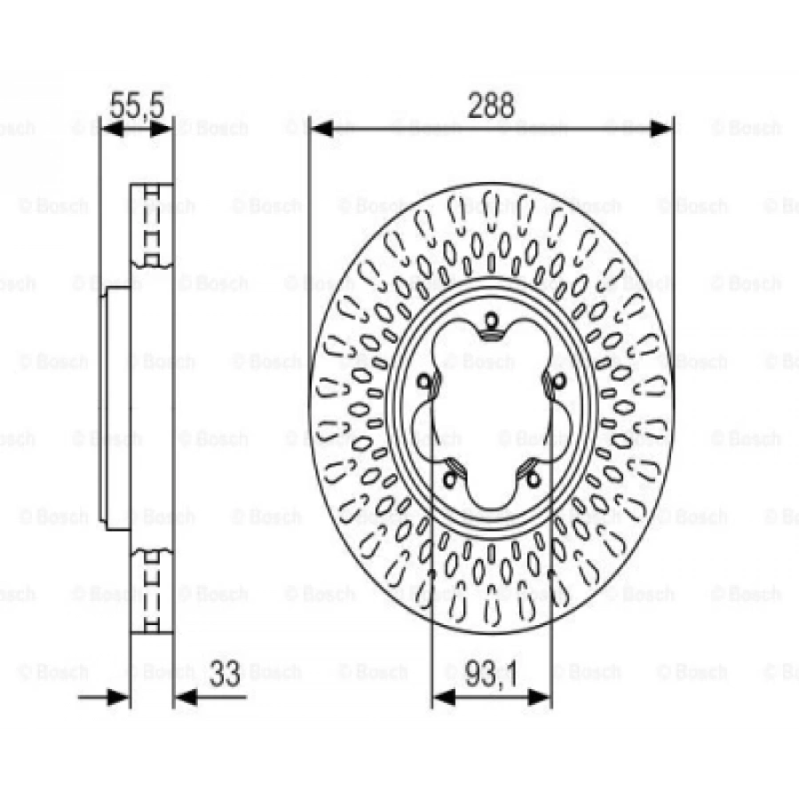 FREN DISKI ARKA W205 BM 13-