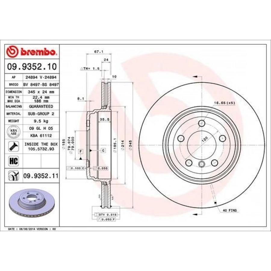 FREN DİSKİ BMW 7 (E65, E66, E67) (11/01-) F