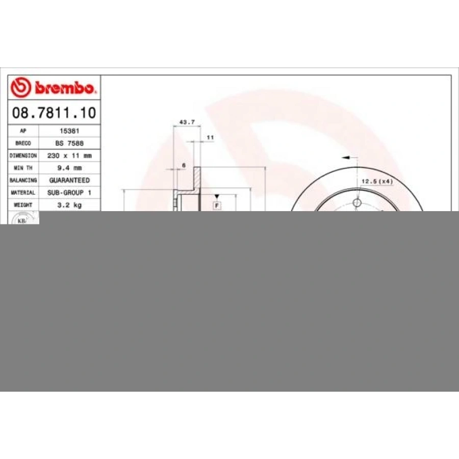 FREN DİSKİ MATRIX FC 06 01-0810 R H