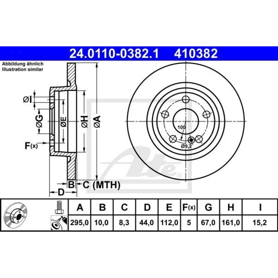 FREN DİSKİ MERCEDES A CLASS W168 07 97-08