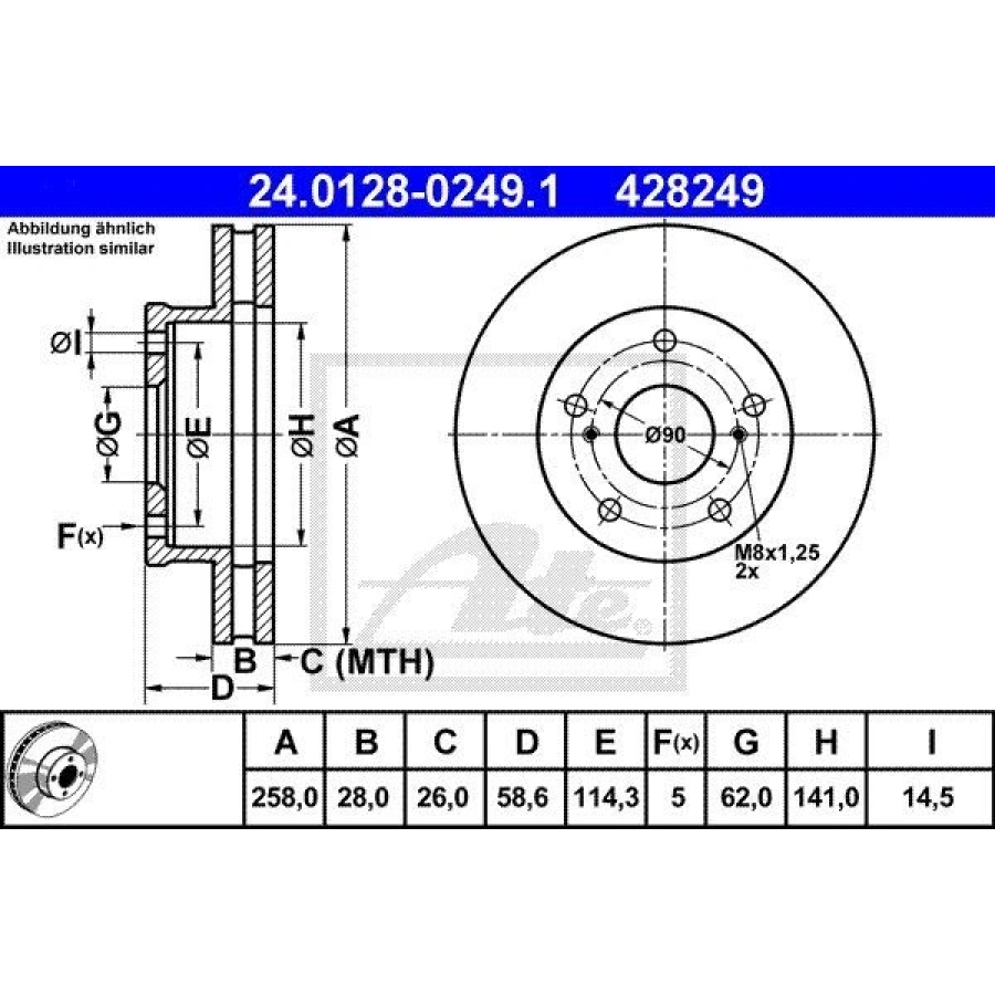 FREN DİSKİ MONDEO IV 03 07- XX
