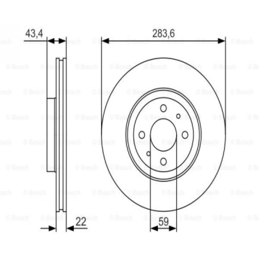 FREN DISKI ÖN 283,6 mm ADET FIYATIDIR LINEA/BRAVO/DOBLO 1,4 TJET 07-