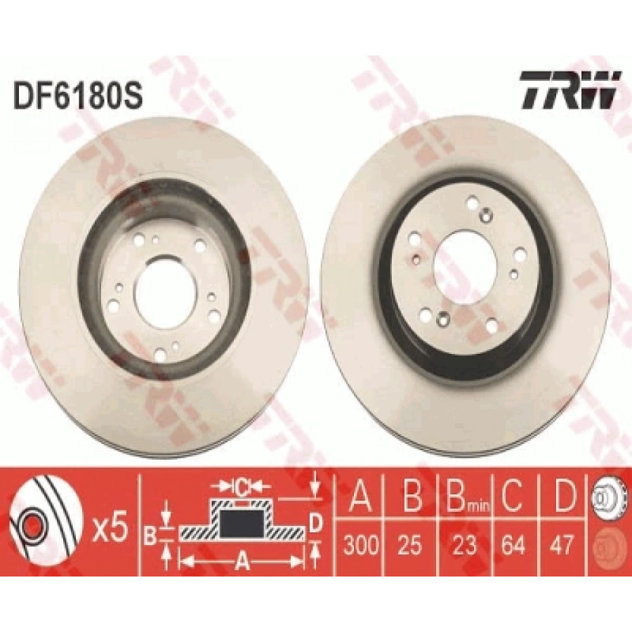 FREN DISKI ÖN . CRV (RD) : CIVIC (FN) HB 2.0 06-11 2.2 i-CTDI 05-06