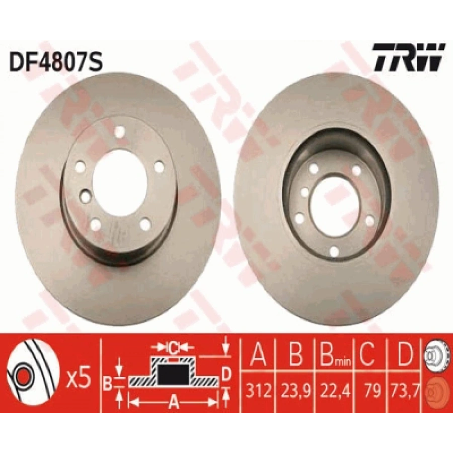FREN DISKI ÖN E90-E91-E92-E93-F30-F30 LCI-X1 E84 BM 05-18