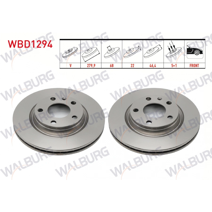 FREN DISKI ON HAVALI KAPLAMALI PERFORMANS DELIKLI 5 BJN 279,9X22X68X46,4 VOLKSWAGEN PASSAT 1.6-1.8-1.8T-1.9 TDI-2.5 TDI 1996-2000/AUDI A4 1.6-1.8-1.8T-1.9 TDI-2.5 TDI 1994-2001/A4 1.6-1.8-1.9 TDI-2.0