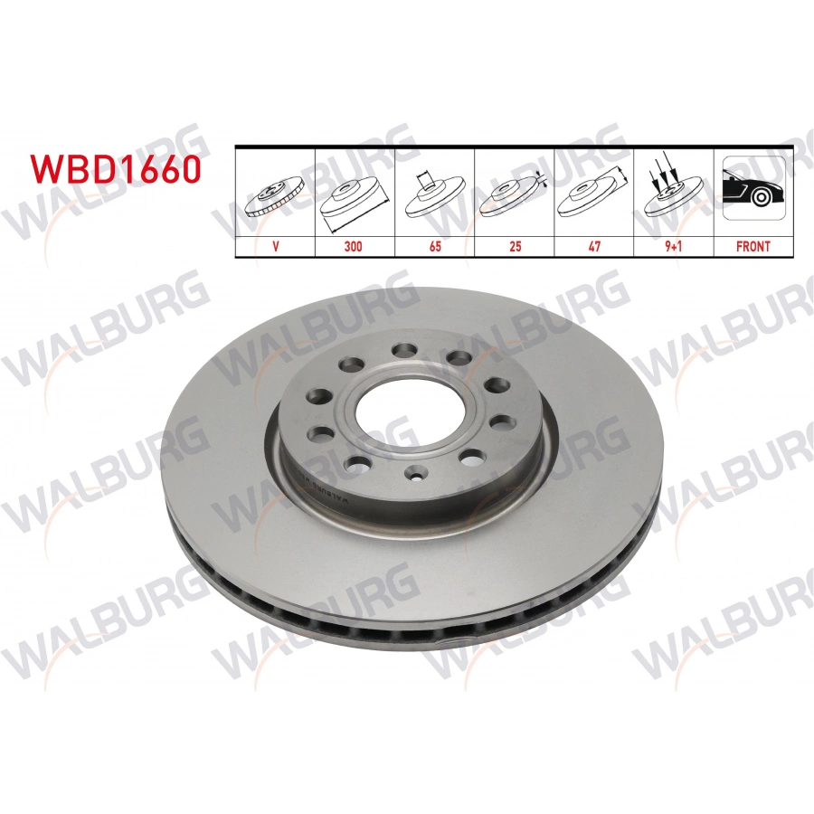 FREN DISKI ON HAVALI KAPLAMALI PERFORMANS DELIKLI 5 BJN 300X25X65X47 MG ZS SUV EV (CSA7001) 2019-