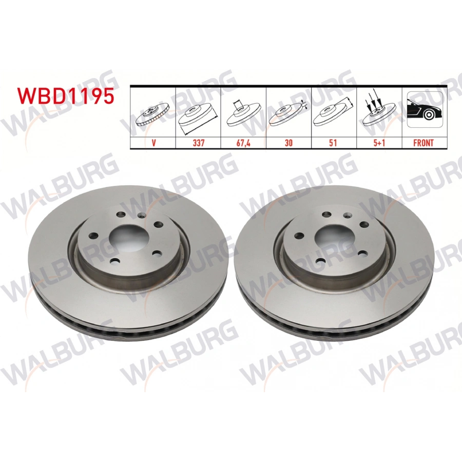 FREN DISKI ON HAVALI PERFORMANS DELIKLI 5 BJN 337X30X67,4X51 OPEL INSIGNIA 1.6 - 1.6 T - 2.0 CDTI - 2.0 T 18 JANT 2008-