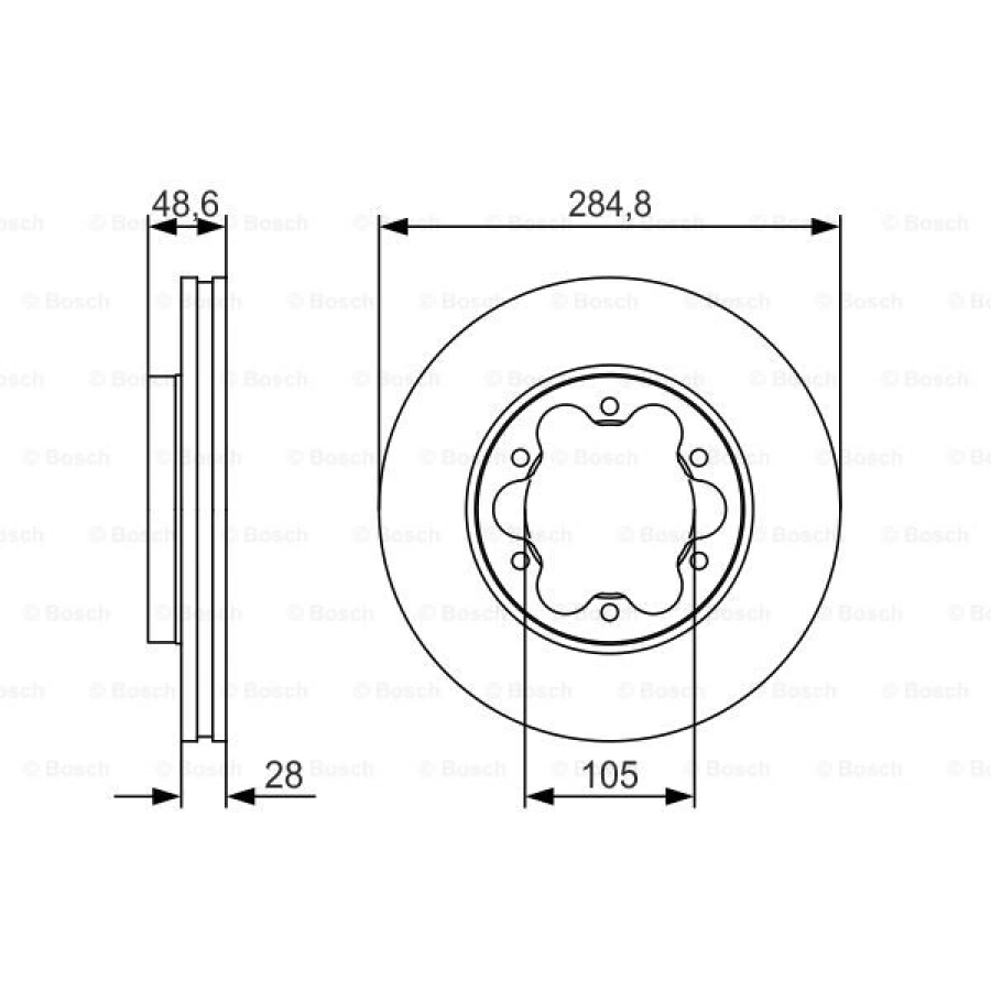 FREN DISKI ÖN . HIACE (KDH2) 2.5 D4D 05-14