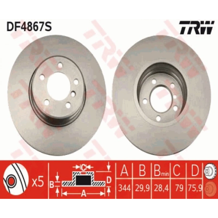FREN DISKI ÖN LAND ROVER RANGE ROVER III-SPORT 3.0 D-4.2-4.4-3.6 D 02-13
